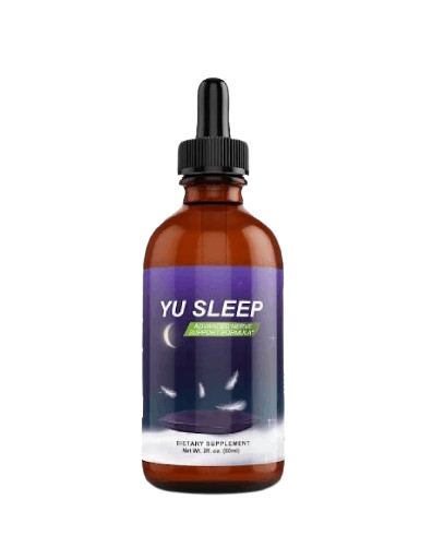 Yu Sleep advanced herbal sleep support liquid dietary supplement bottle, 2 fl oz